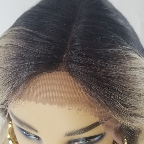 Sexy human hair lace front wig with highlights - Picture 4 of 4